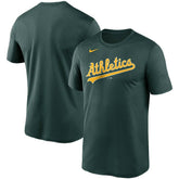 Athletics Nike Wordmark Legend Performance T-Shirt - MLB