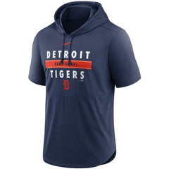 Detroit Tigers Nike Home Team Short Sleeve Hoodie Top - MLB