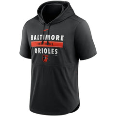 Baltimore Orioles Nike Home Team Short Sleeve Performance Hoodie Top - MLB