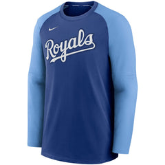 Kansas City Royals Nike Authentic Collection Pregame Performance Raglan Pullover Sweatshirt - MLB