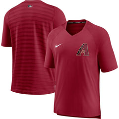 Arizona Diamondbacks Nike Authentic Collection Pregame Performance V-Neck T-Shirt - MLB