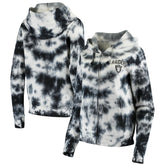 Las Vegas Raiders New Era Women's Tie Dye Fleece Full-Zip Hoodie Black | NFL