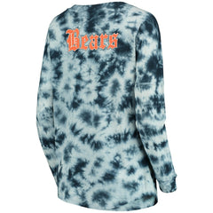 Chicago Bears New Era Women's Tie-Dye Long Sleeve T-Shirt Navy | NFL