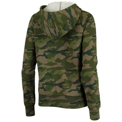 Los Angeles Rams New Era Women's Raglan Full-Zip Hoodie Camo | NFL