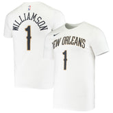 Zion Williamson New Orleans Pelicans Name & Number Performance T-Shirt White - NBA