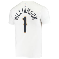 Zion Williamson New Orleans Pelicans Name & Number Performance T-Shirt White - NBA