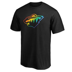 Minnesota Wild Team Pride Logo T-Shirt - Black - NHL