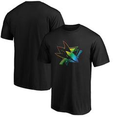 San Jose Sharks Team Pride Logo T-Shirt - Black - NHL