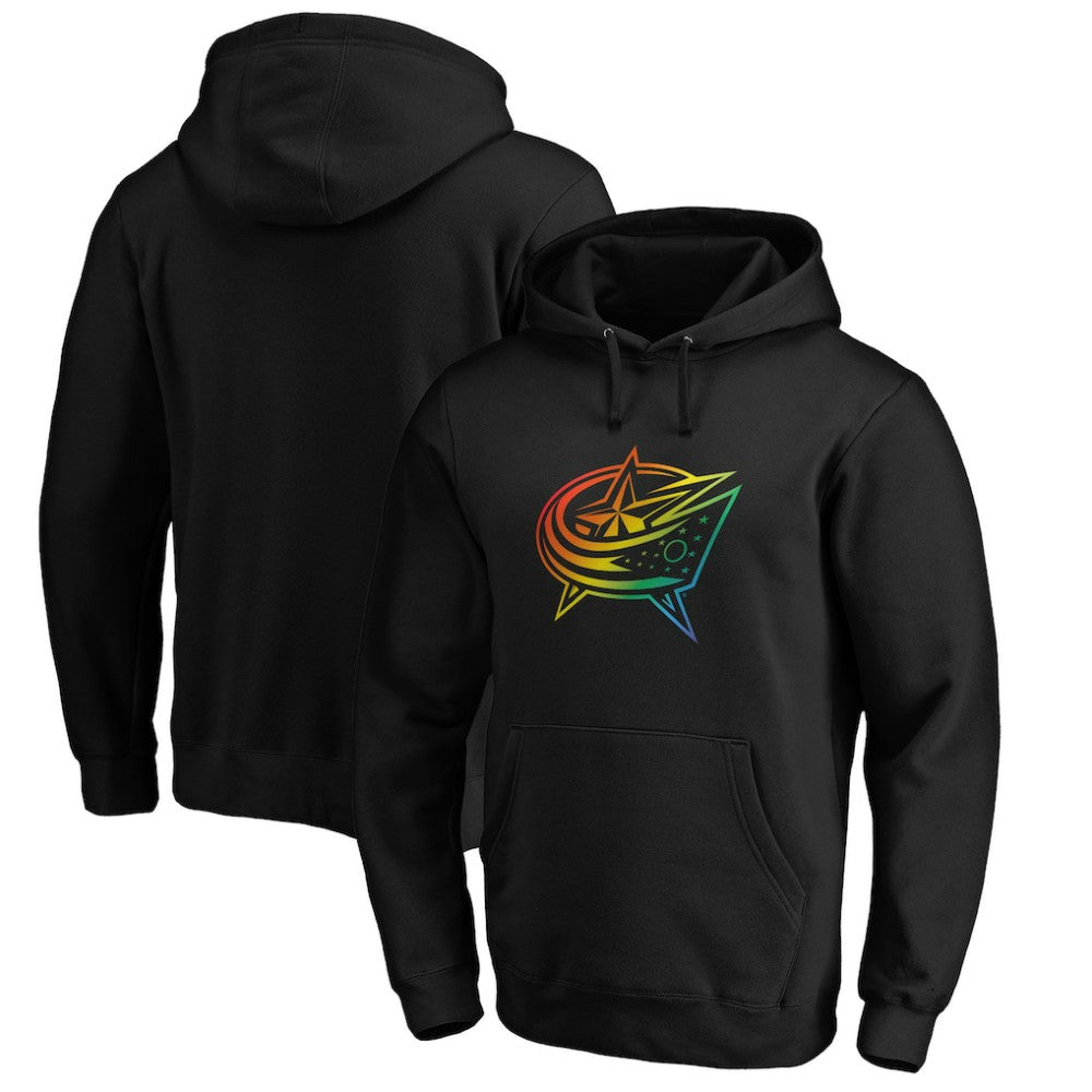 Columbus Blue Jackets Team Pride Logo Pullover Hoodie - Black - NHL