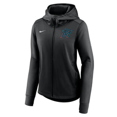 Miami Marlins Nike Women's Authentic Collection Baseball Performance Full-Zip Hoodie - MLB