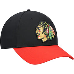 Chicago Blackhawks Fanatics Core Primary Logo Flex Hat - Black - NHL
