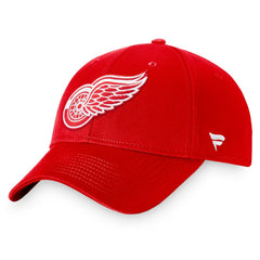 Detroit Red Wings Fanatics Core Adjustable Hat - Red - NHL