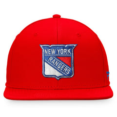 New York Rangers Fanatics Core Primary Logo Fitted Hat - Red - NHL