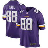 Alan Page Minnesota Vikings Game Retired Player Jersey Purple | Nike for Sale