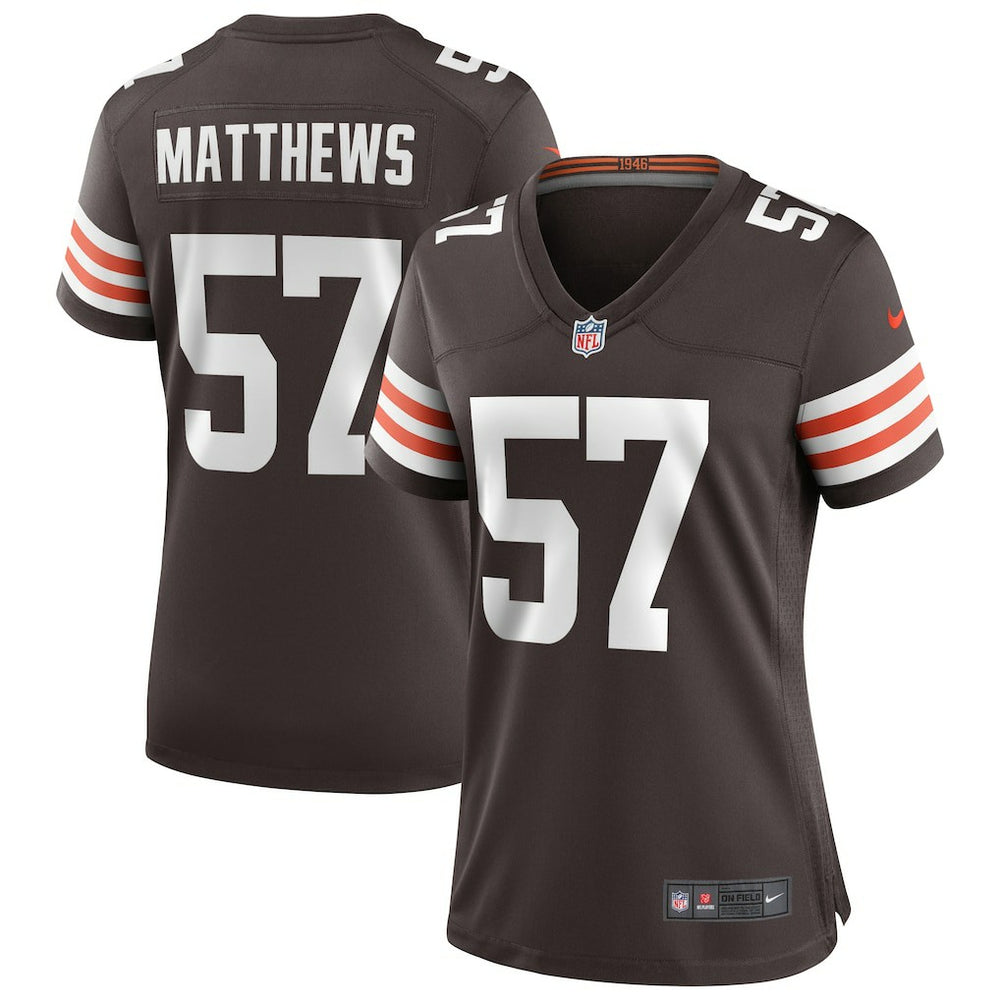 Clay Matthews Cleveland Browns Women's Game Retired Player Jersey Brown | Nike for Sale