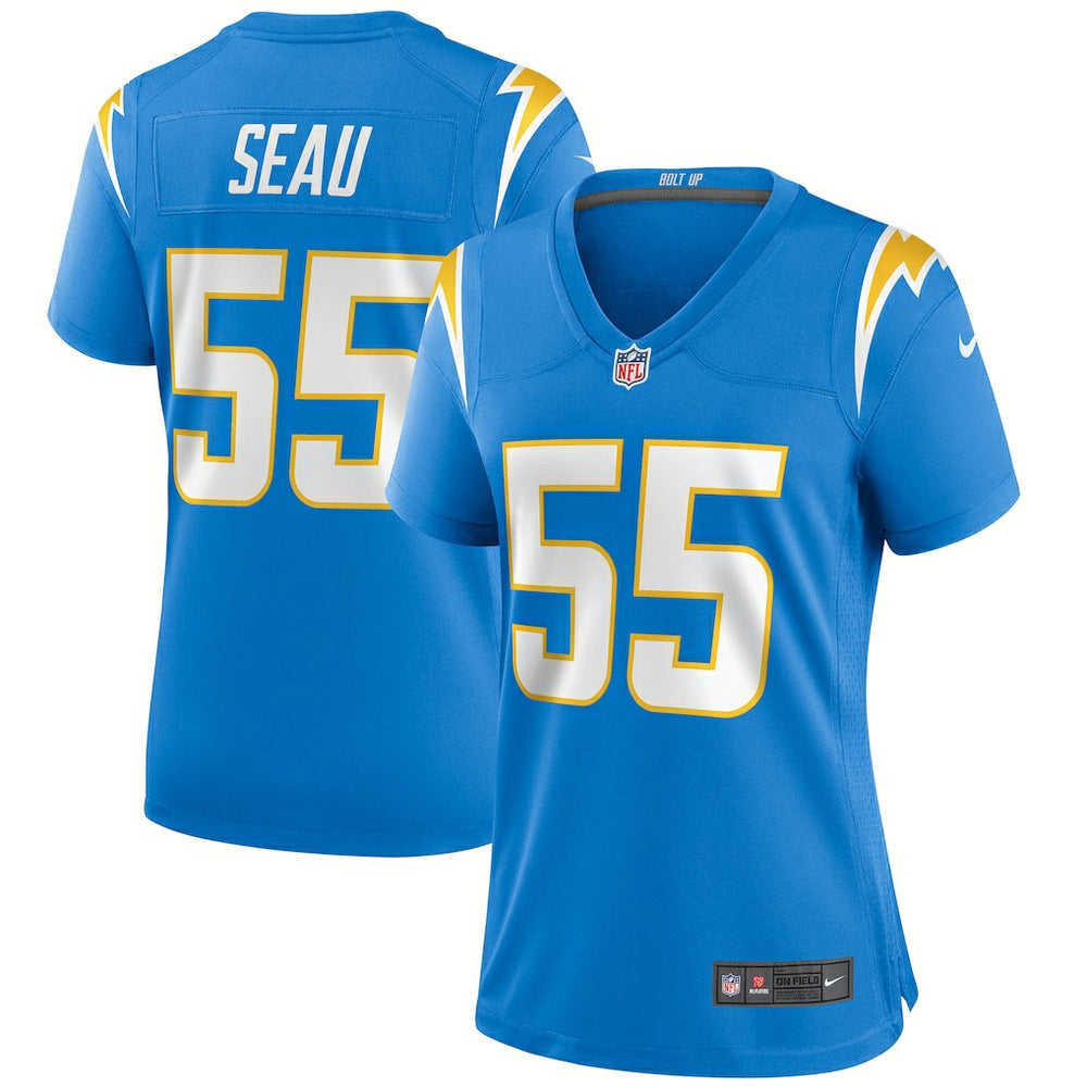 Junior Seau Los Angeles Chargers Women's Game Retired Player Jersey Powder Blue | Nike for Sale