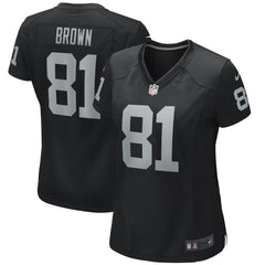Tim Brown Las Vegas Raiders Women's Game Retired Player Jersey Black | Nike for Sale