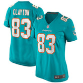 Mark Clayton Miami Dolphins Women's Game Retired Player Jersey Aqua | Nike for Sale