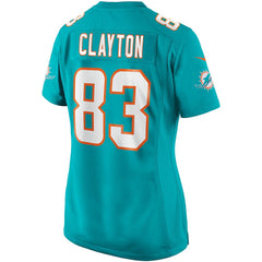 Mark Clayton Miami Dolphins Women's Game Retired Player Jersey Aqua | Nike for Sale