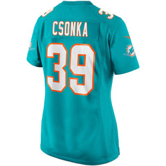 Larry Csonka Miami Dolphins Women's Game Retired Player Jersey Aqua | Nike for Sale