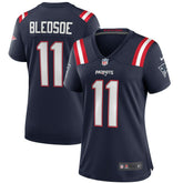 Drew Bledsoe New England Patriots Women's Game Retired Player Jersey Navy | Nike for Sale