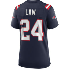 Ty Law New England Patriots Women's Game Retired Player Jersey Navy | Nike for Sale