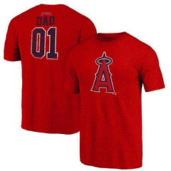 Los Angeles Angels Father's Day Greatest Dad Tri-Blend T-Shirt - MLB