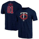 Minnesota Twins Father's Day Greatest Dad Tri-Blend T-Shirt - MLB