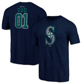 Seattle Mariners Father's Day Greatest Dad Tri-Blend T-Shirt - MLB