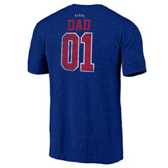 Texas Rangers Father's Day Greatest Dad Tri-Blend T-Shirt - MLB