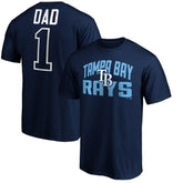 Tampa Bay Rays Father's Day #1 Dad T-Shirt - MLB