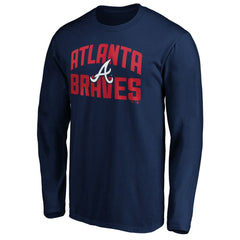 Atlanta Braves Father's Day #1 Dad Long Sleeve T-Shirt - MLB