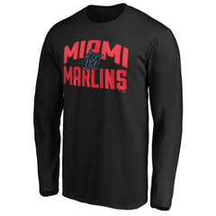 Miami Marlins Father's Day #1 Dad Long Sleeve T-Shirt - MLB