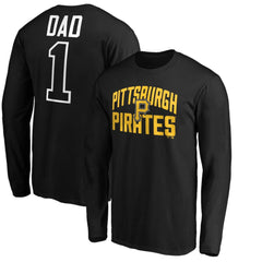 Pittsburgh Pirates Father's Day #1 Dad Long Sleeve T-Shirt - MLB