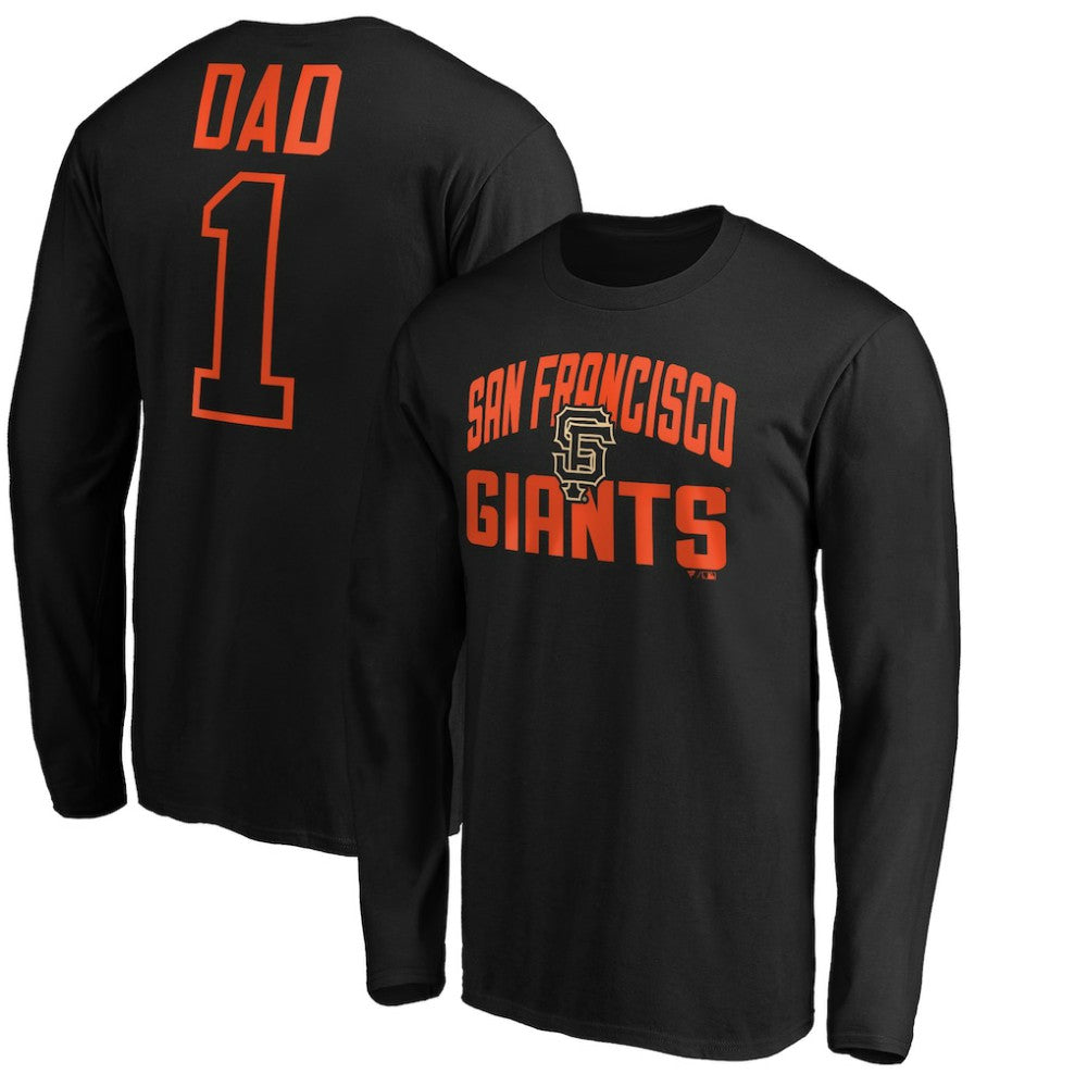 San Francisco Giants Father's Day #1 Dad Long Sleeve T-Shirt - MLB