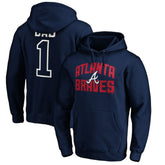 Atlanta Braves Father's Day #1 Dad Pullover Hoodie - MLB