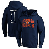 Houston Astros Father's Day #1 Dad Pullover Hoodie - MLB