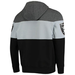 Las Vegas Raiders Starter Extreme Fireballer Pullover Hoodie Heathered Gray/Silver | NFL