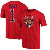 Florida Panthers Greatest Dad Tri-Blend T-Shirt - Red - NHL