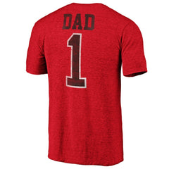 New Jersey Devils Greatest Dad Tri-Blend T-Shirt - Red - NHL