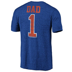 New York Islanders Greatest Dad Tri-Blend T-Shirt - Royal - NHL