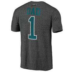 San Jose Sharks Greatest Dad Tri-Blend T-Shirt - Charcoal - NHL