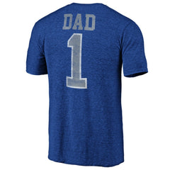 Tampa Bay Lightning Greatest Dad Tri-Blend T-Shirt - Blue - NHL