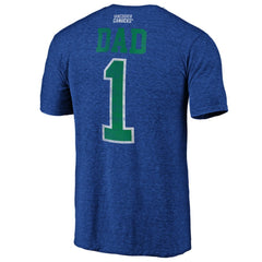 Vancouver Canucks Greatest Dad Tri-Blend T-Shirt - Blue - NHL