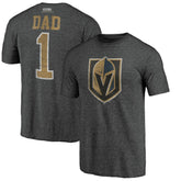 Vegas Golden Knights Greatest Dad Tri-Blend T-Shirt - Charcoal - NHL