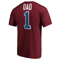Colorado Avalanche #1 Dad T-Shirt - Burgundy - NHL