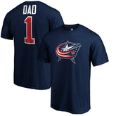 Columbus Blue Jackets #1 Dad T-Shirt - Navy - NHL