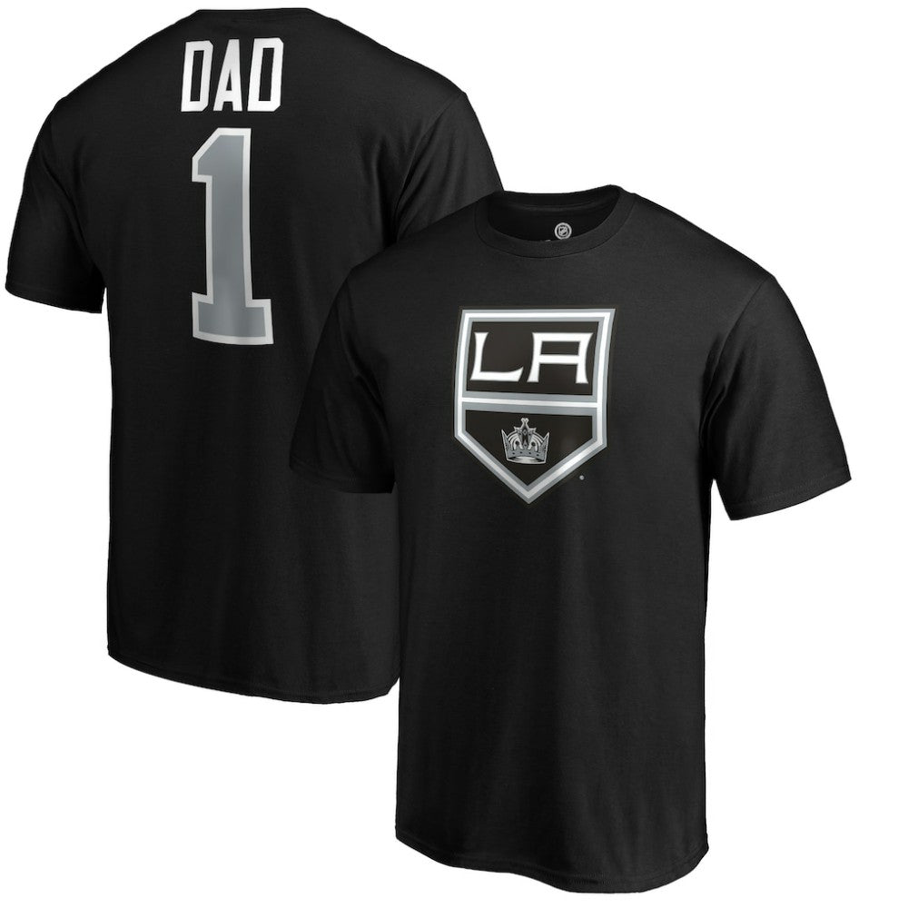 Los Angeles Kings #1 Dad T-Shirt - Black - NHL