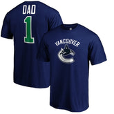 Vancouver Canucks #1 Dad T-Shirt - Blue - NHL
