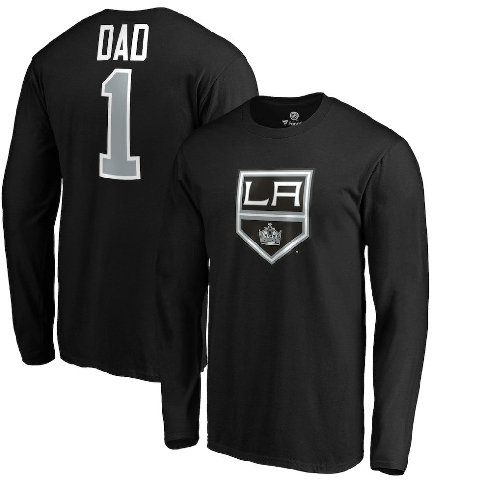 Los Angeles Kings #1 Dad Long Sleeve T-Shirt - Black - NHL